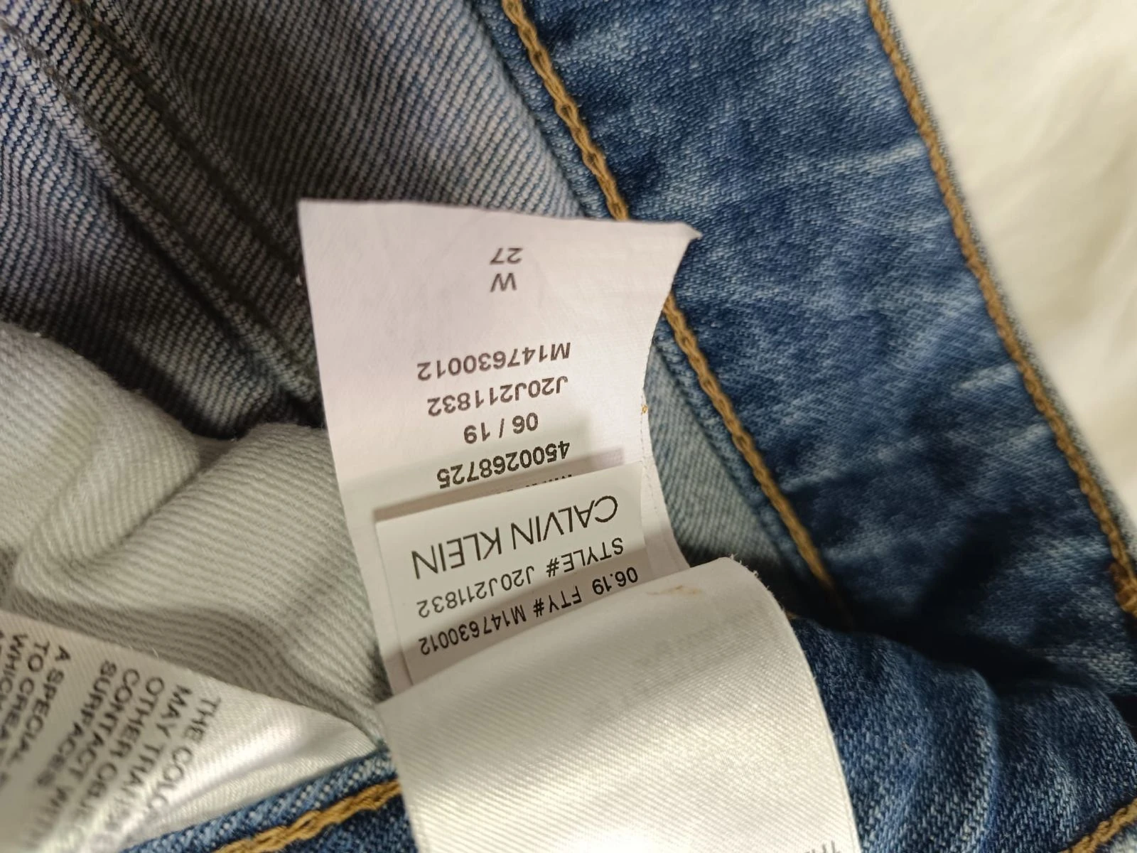 falda Calvin Klein vaquera algodón - jupe en jean mini femme – photo 12